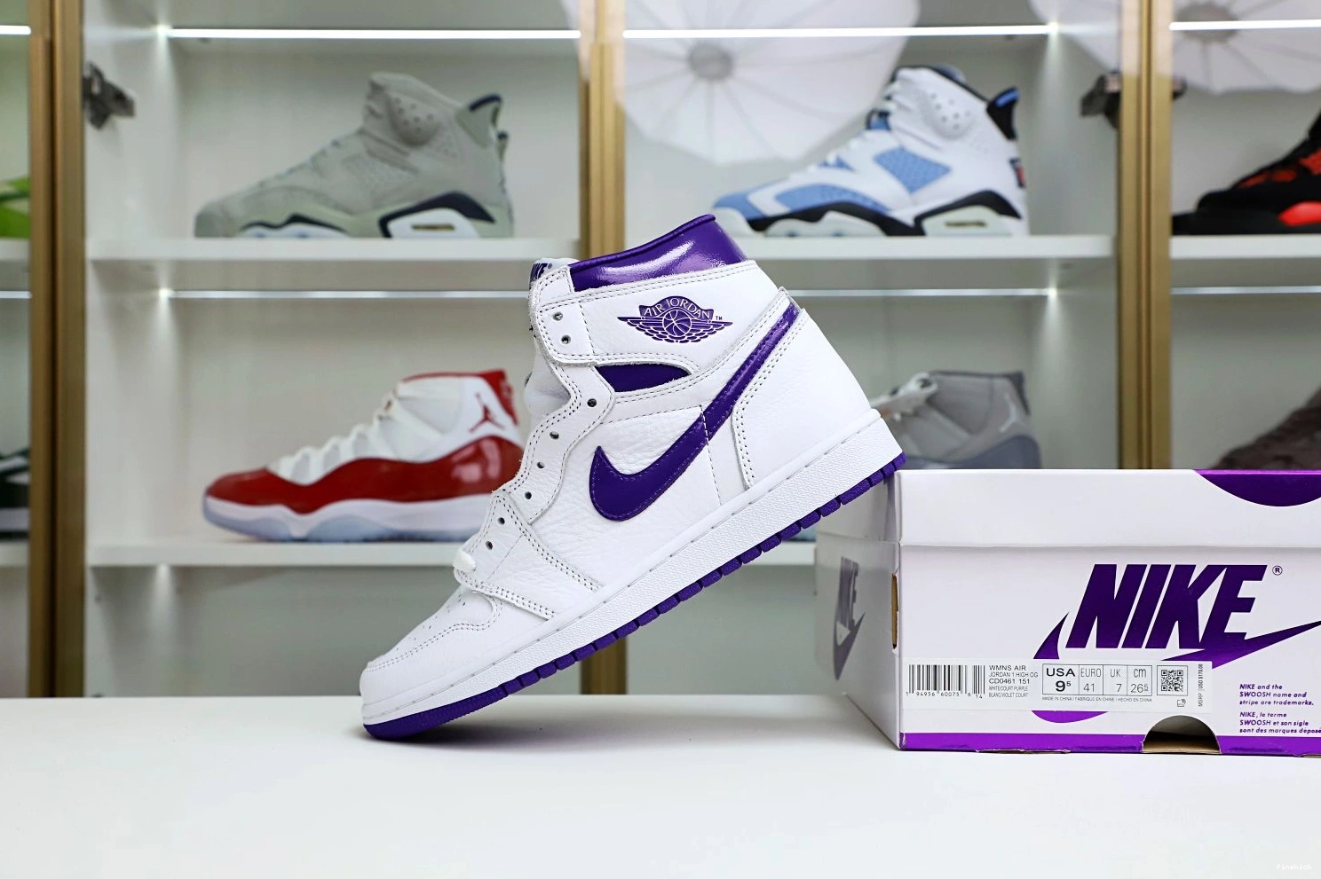 Jordan Purple 1 High OG Air Court 0919